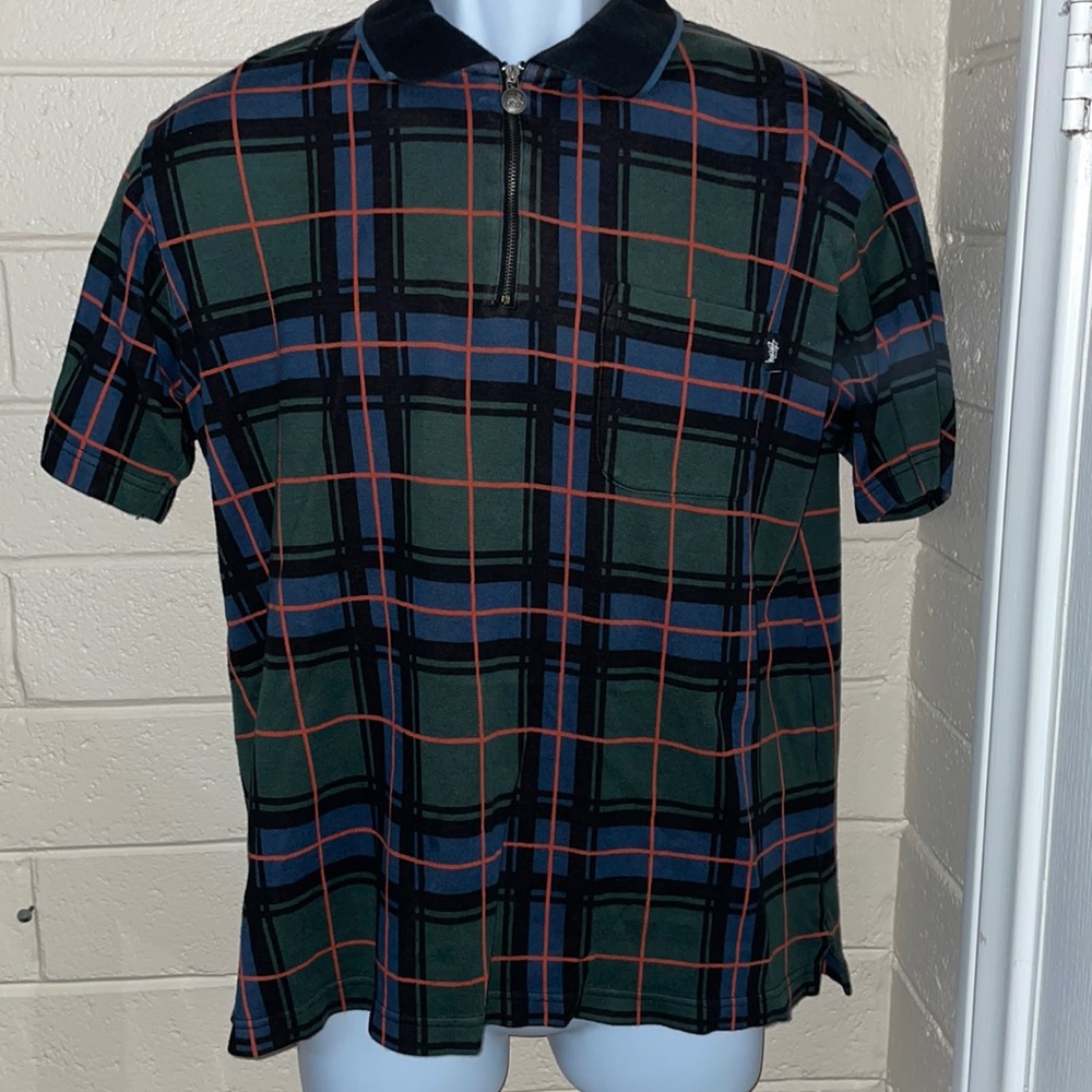 Stussy x Polo Plaid Quarter Zip